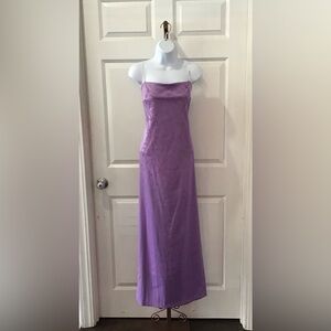 Rampage Women Vintage Lilac Strapless Gown, Pull On Size 11